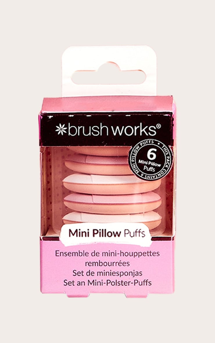 Brushworks Mini Pillow Puffs 6 Pack image 1