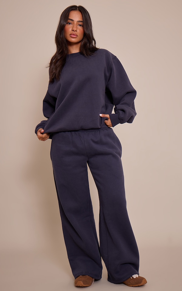 Petite Navy Straight Leg Sweatpants