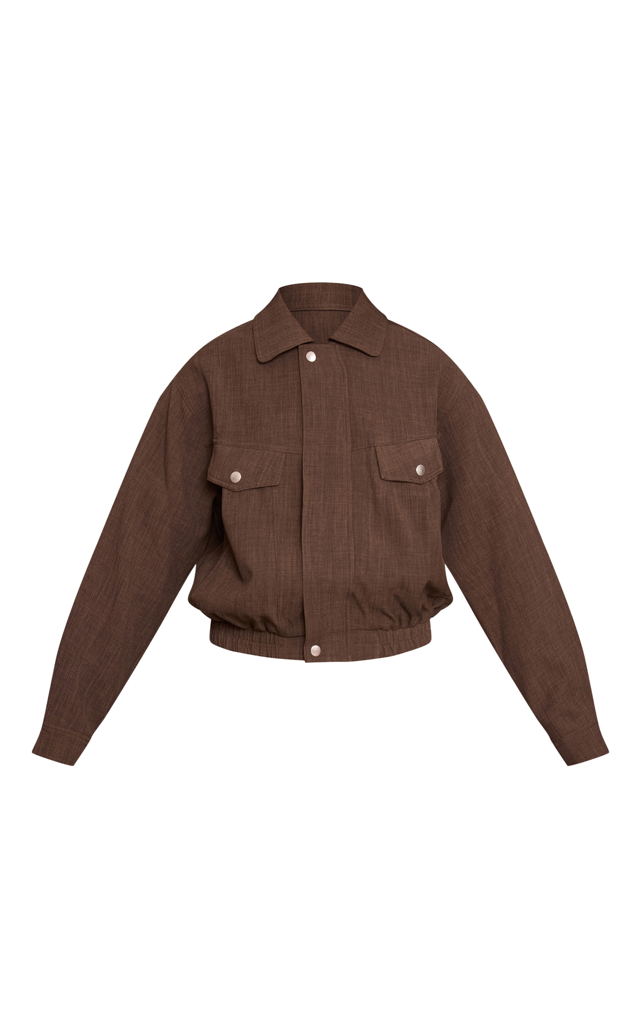 Taupe Tailored Woven Oversized Seam Detail Jacket  image 5