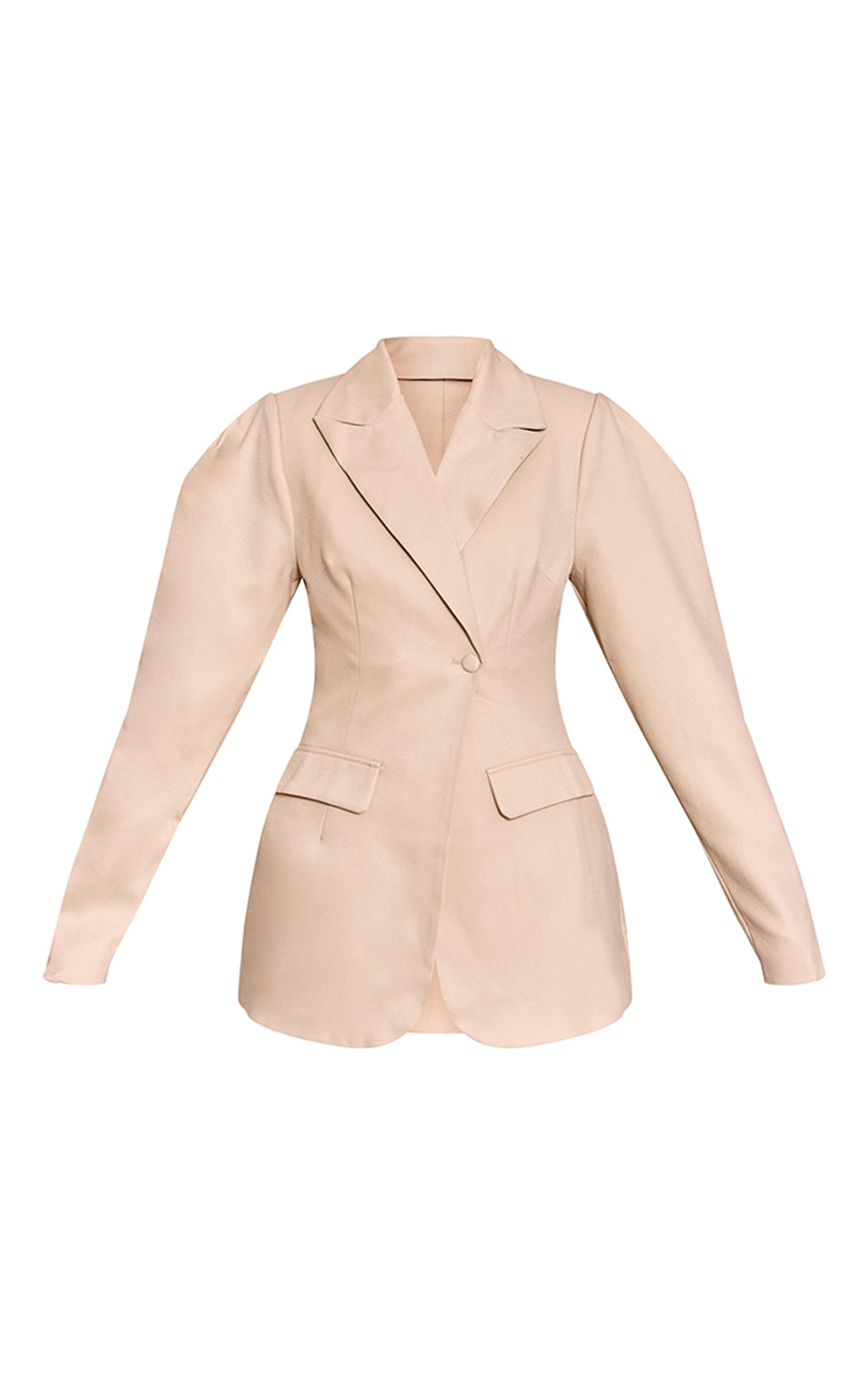 Blazer très oversize gris pierre à épaules tombantes image 5