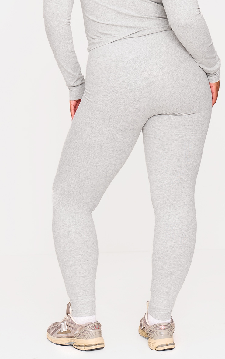 Ash Grey Sculpt Wrap Waist Gym Leggings image 8