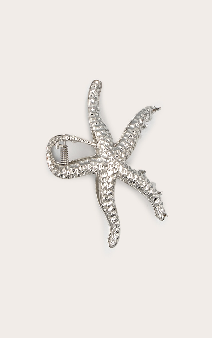 Silver Starfish Claw Clip image 2