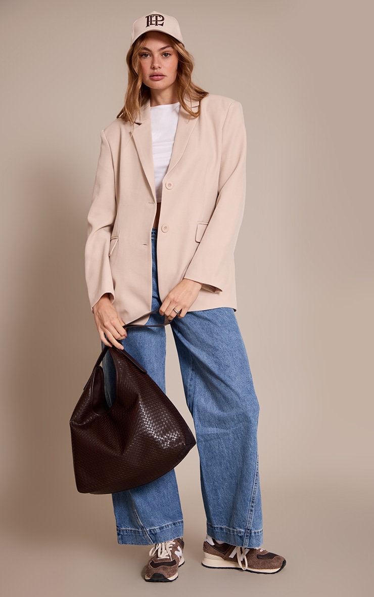 Stone Oversized Blazer image 3