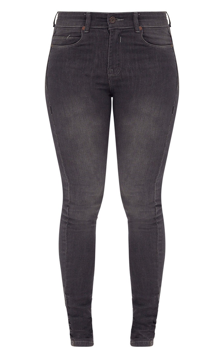 Grey High Waisted Skinny Jean Denim PrettyLittleThing