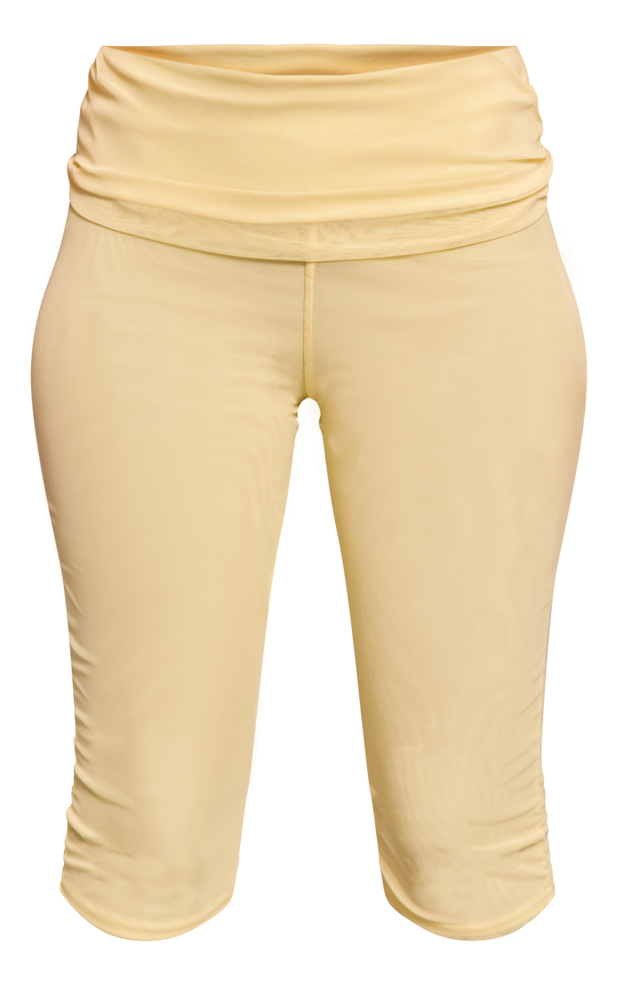 Lemon Mesh Foldover Capris image 5