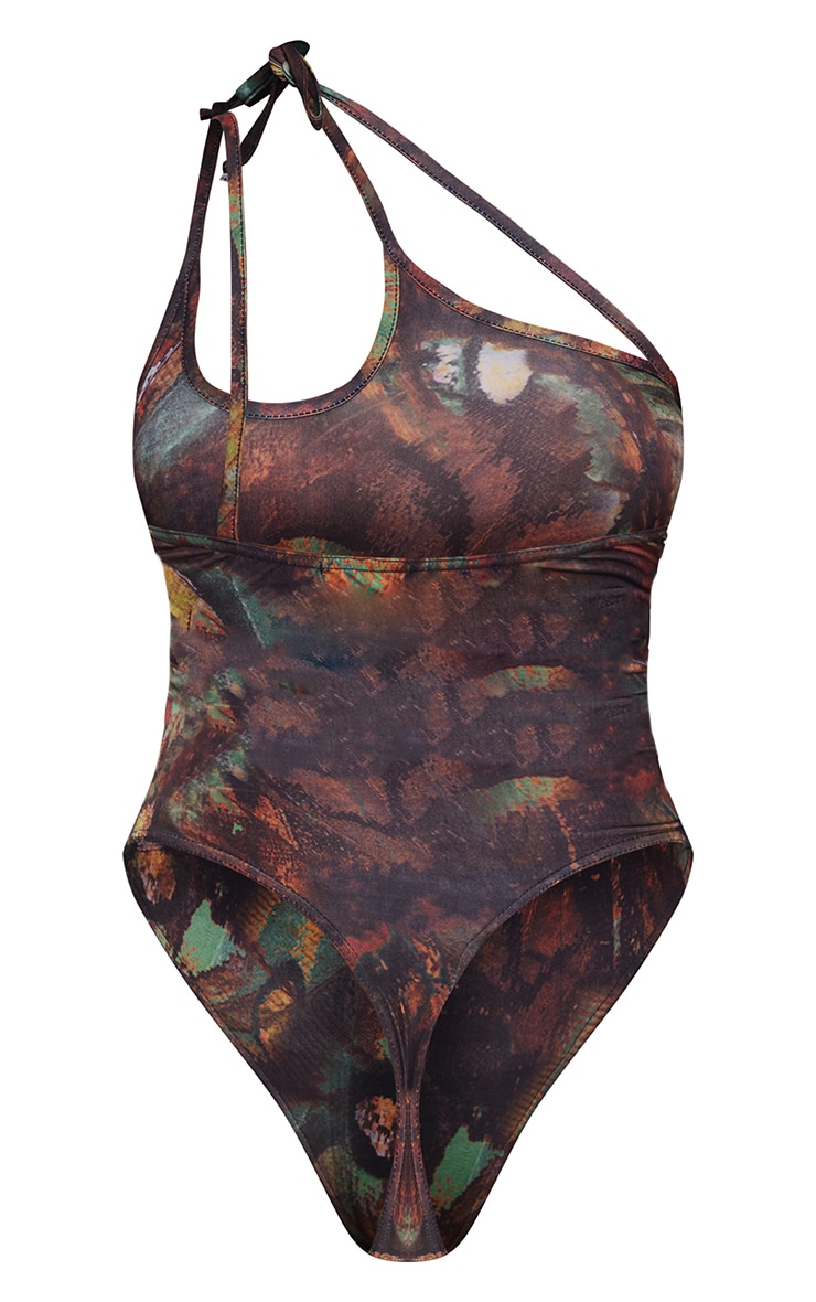 Multi Printed Slinky Strappy Bodysuit image 6