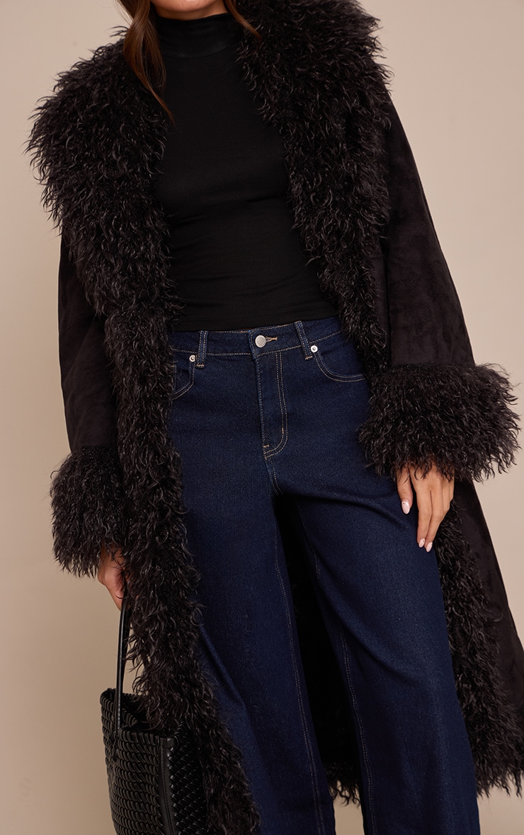 Indigo Mid Rise Stretch Wide Leg Jeans image 4