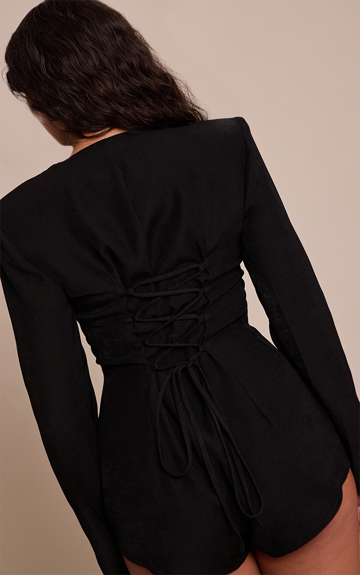 Shape Combishort tissé noir à épaulettes image 4