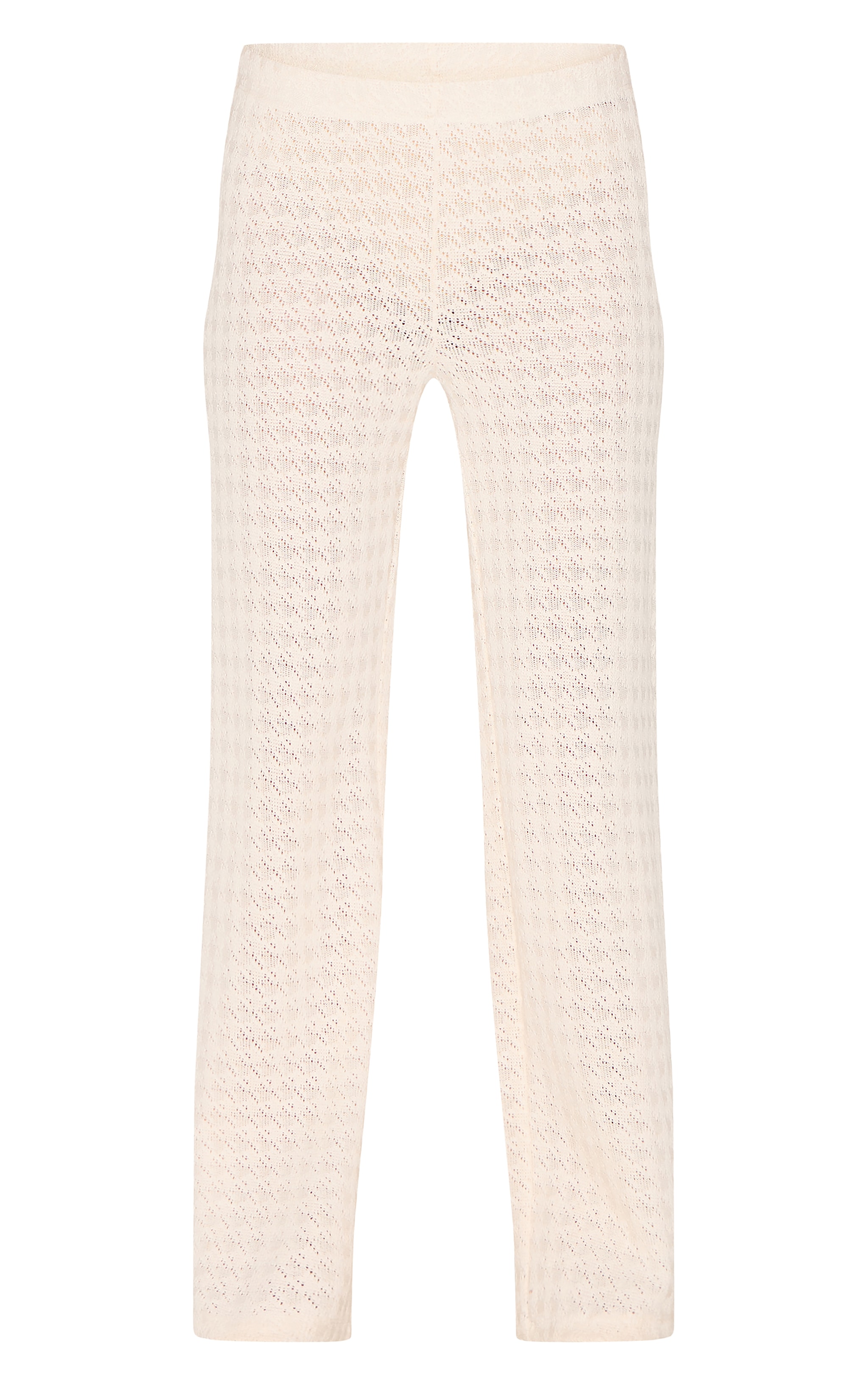 Almond Textured Straight Leg Pants image 5