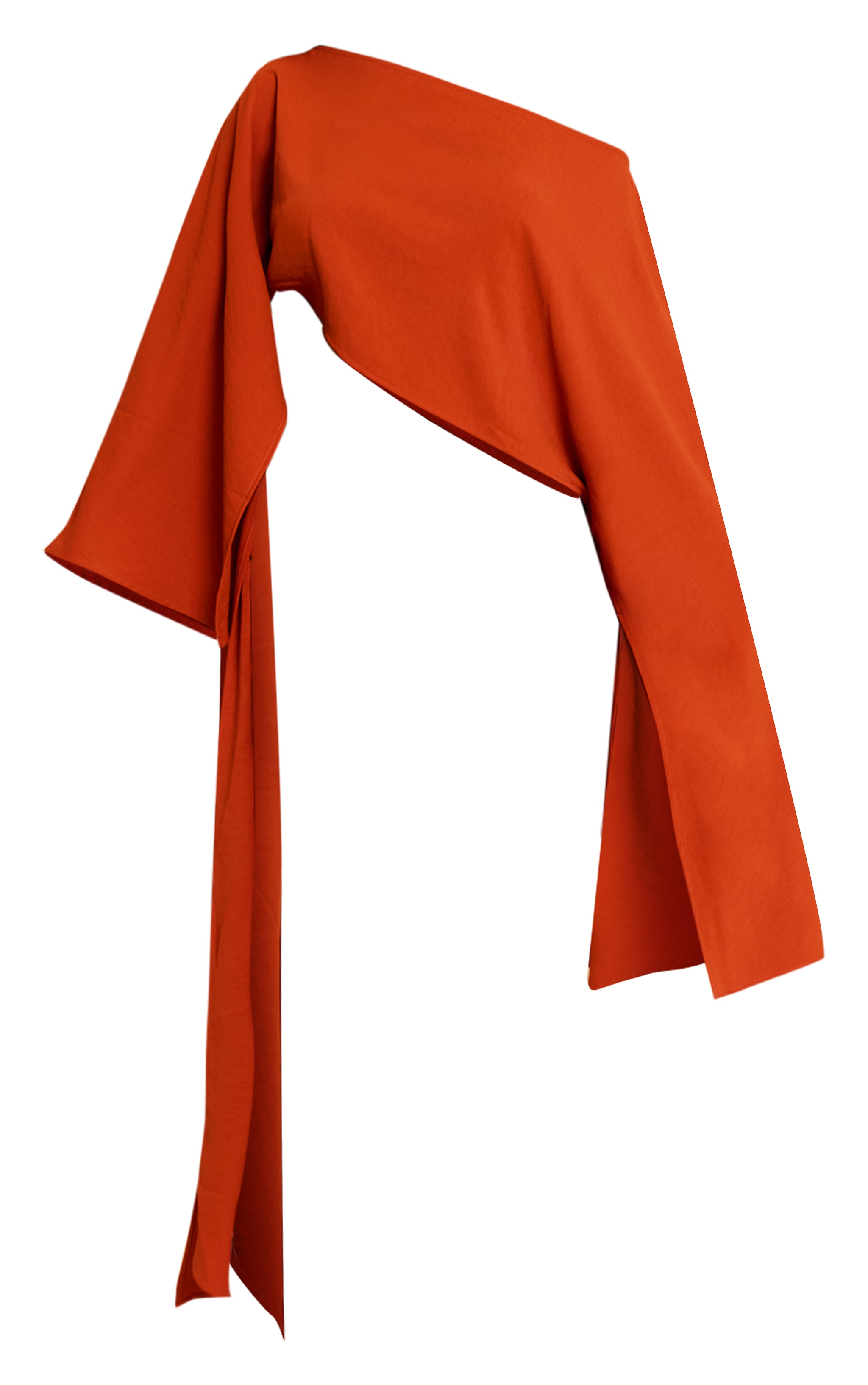 Petite Rust Floaty Knot Side Mini Skirt image 6