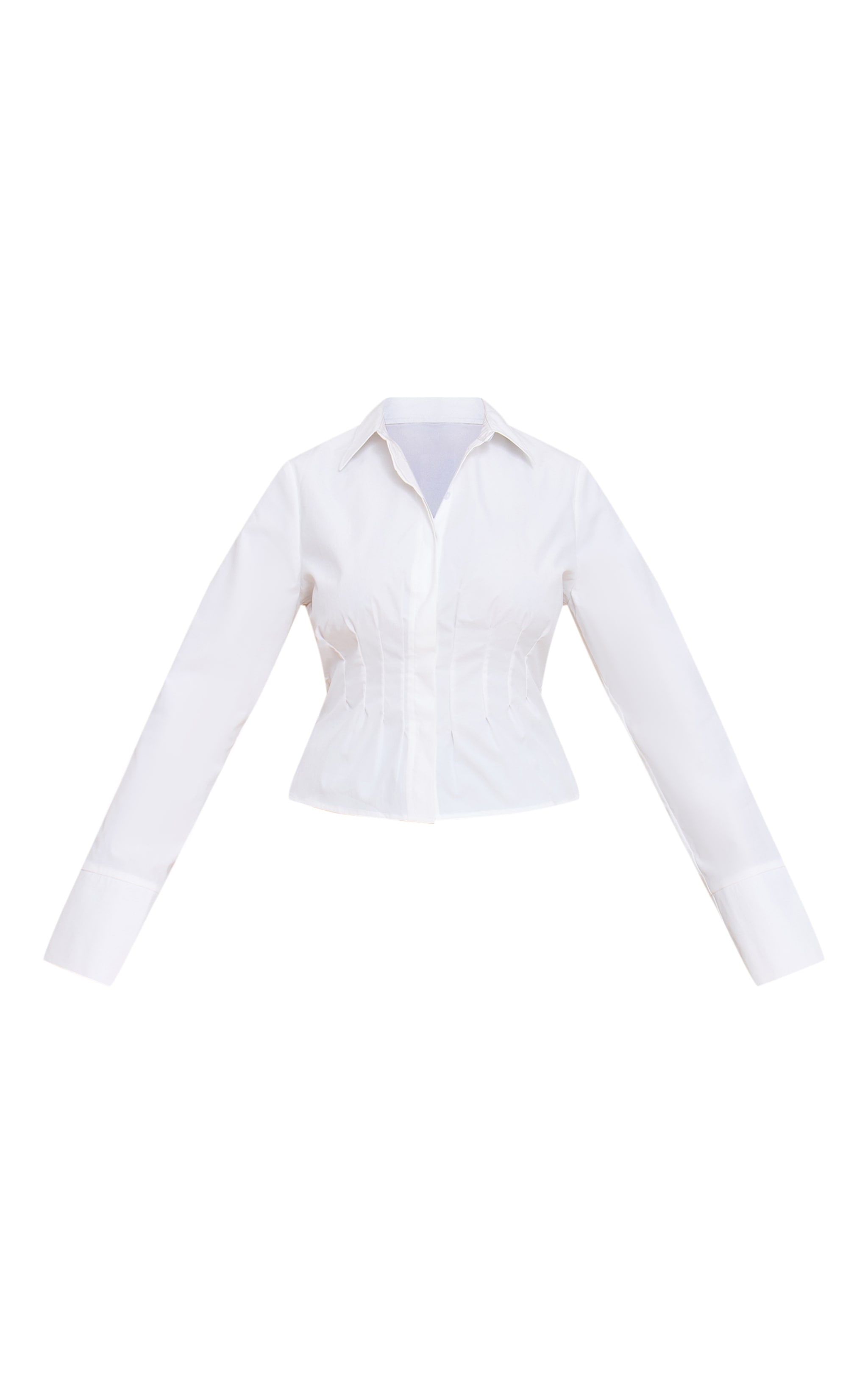 Shape White Cinched Waist Shirt image 5