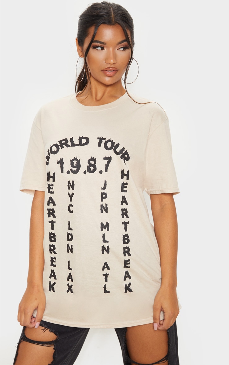 Sand World Tour 1987 Slogan T Shirt