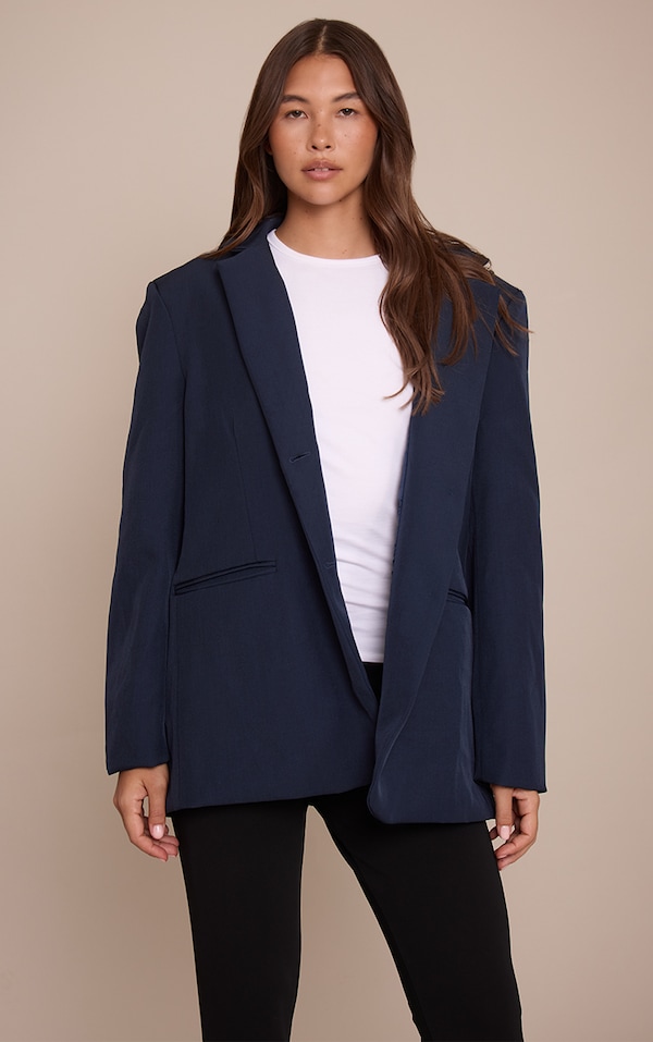Blazer oversize bleu marine