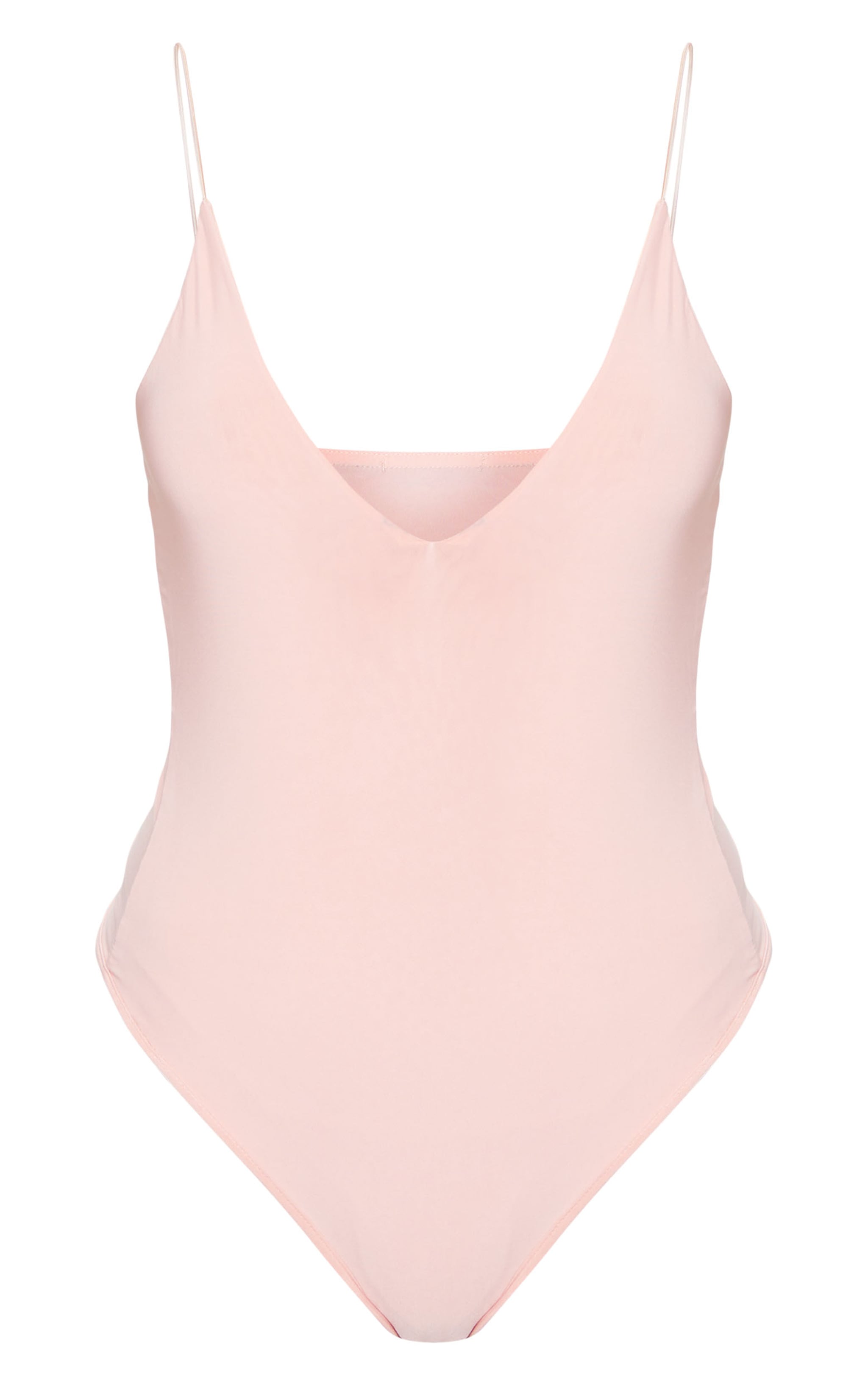 Coral Slinky Spaghetti Strap Bodysuit image 5