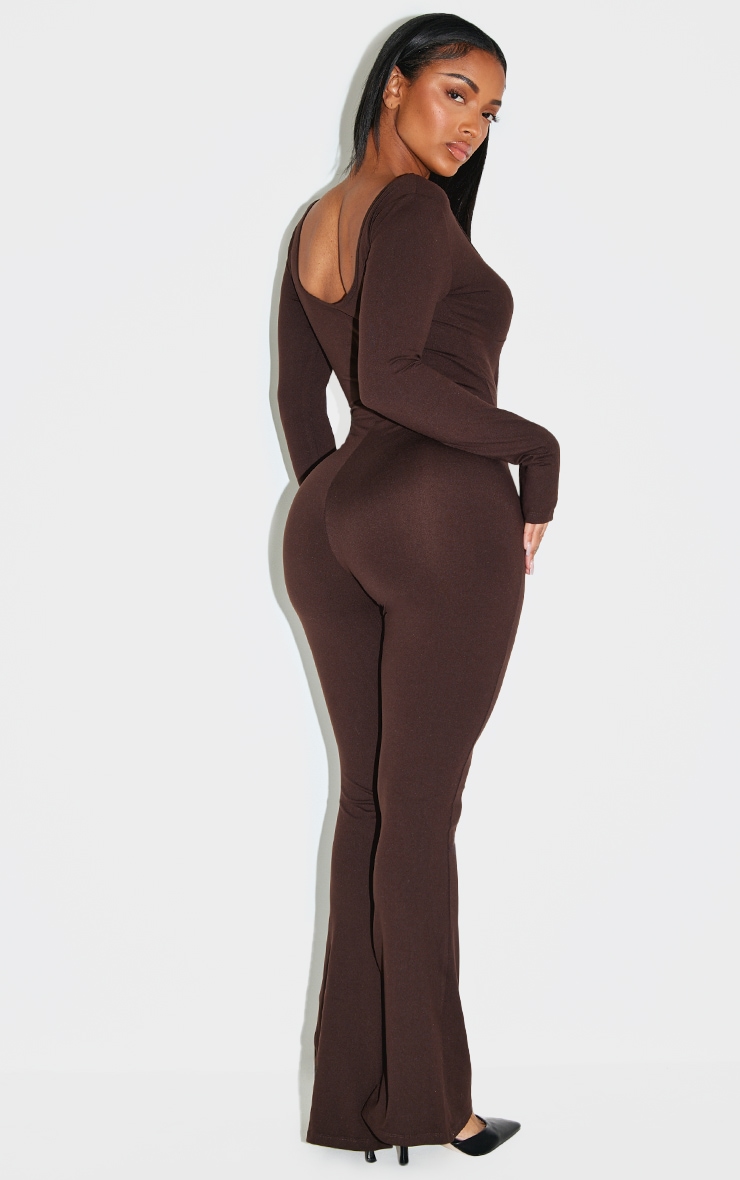 Shape Combinaison flare en Sculpt chocolat à col en coeur image 2