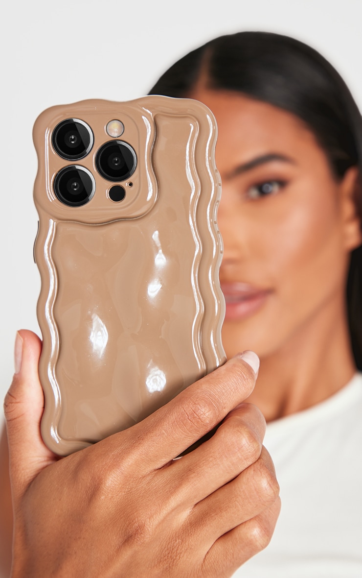 Taupe Wave Phone Case image 3