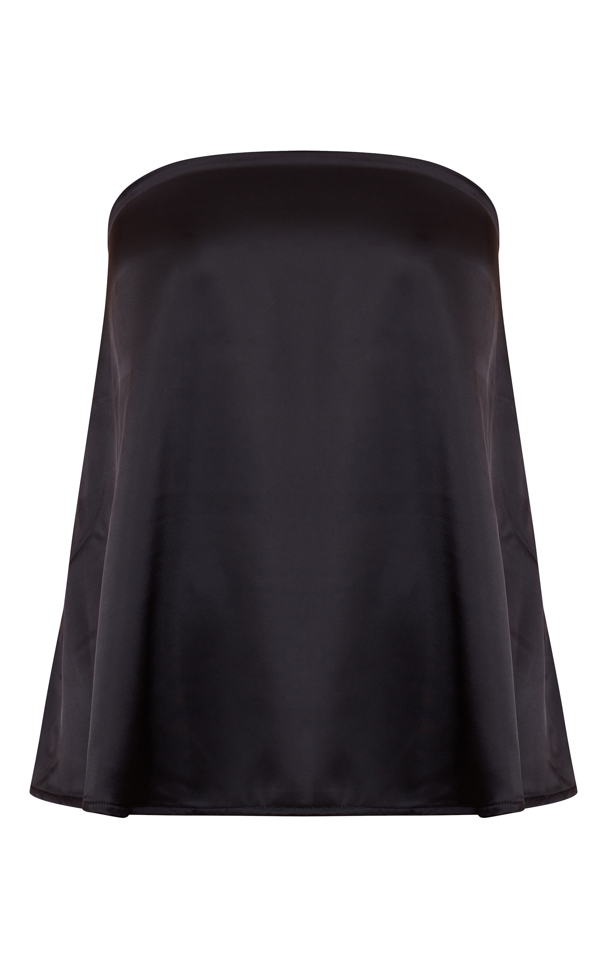 Black Bandeau Asymmetric Detail Top image 5