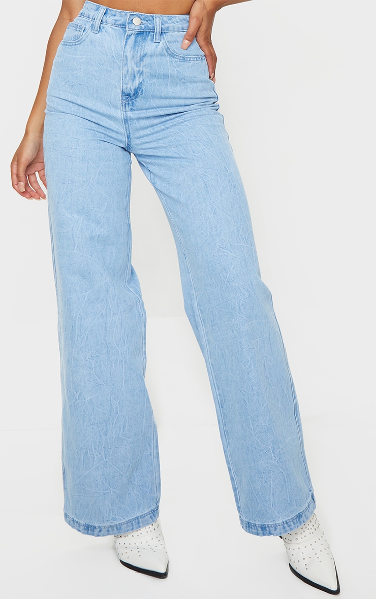 pretty little thing wide leg jeans