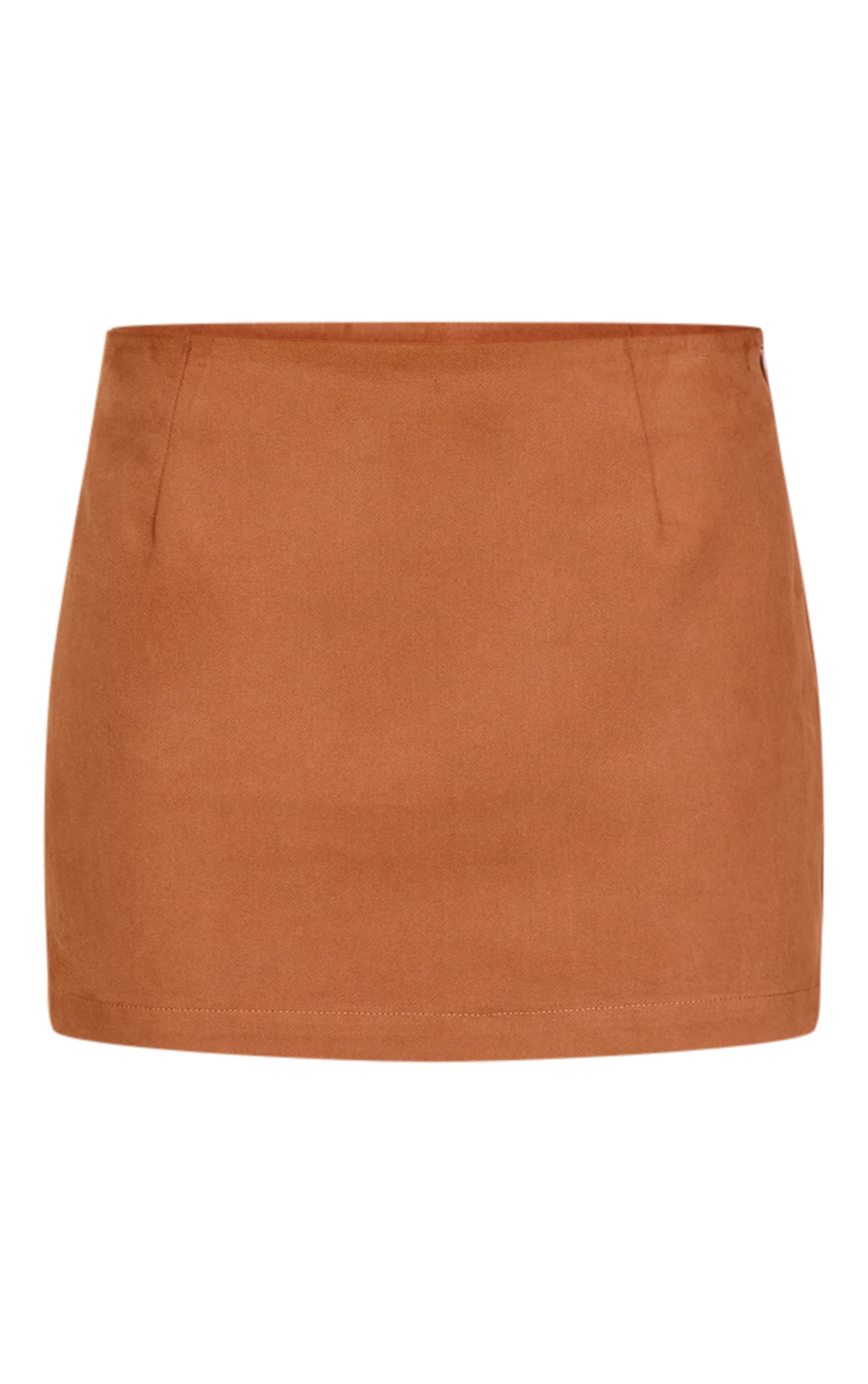  Tan Twill Mid Rise Mini Skirt  image 5