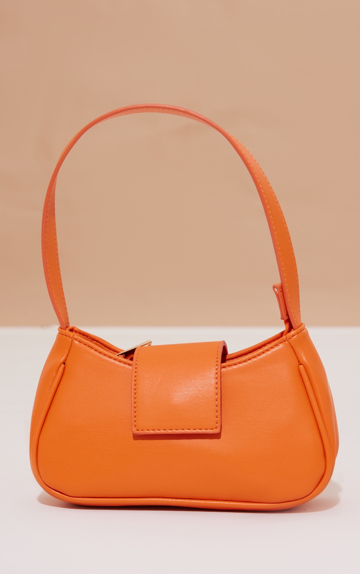 Orange Tab Detail Mini Shoulder Bag image 2