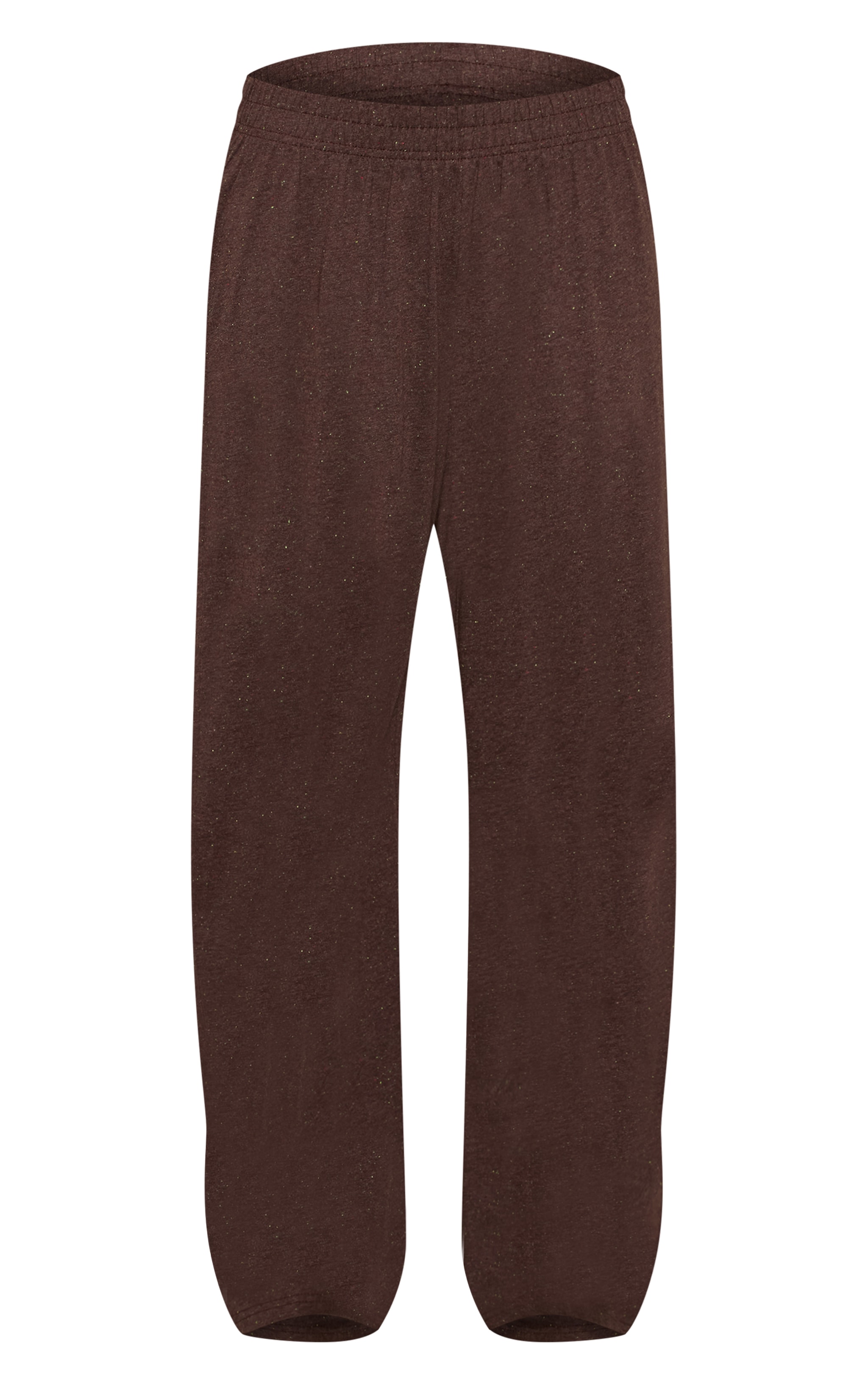 Dark Brown Speckled Elasticated Trousers image 5