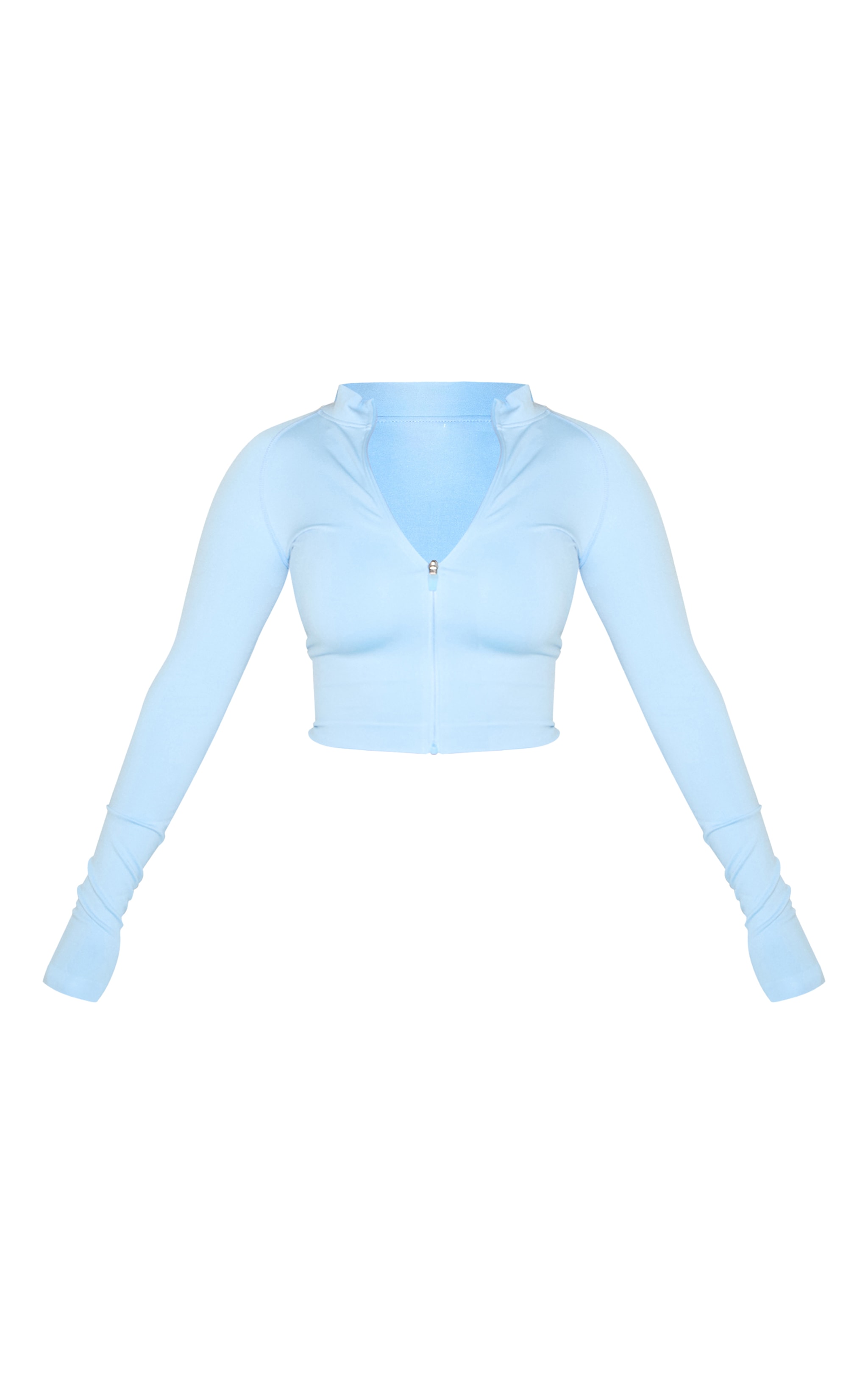 Shape Sky Blue Seamless Active Zip Through Jacket image 5