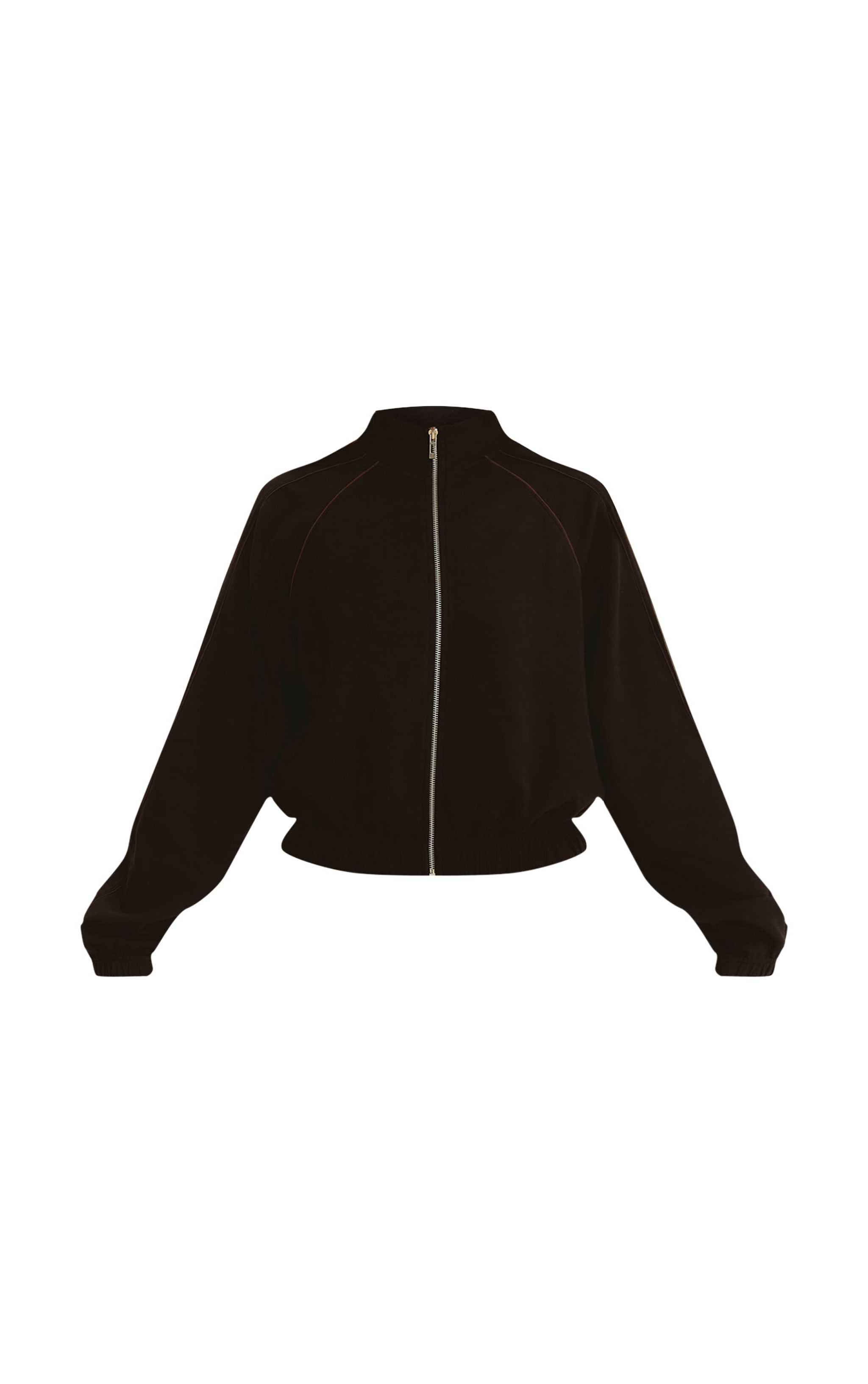 Sweat bomber tissé noir à lisérés structurants image 5