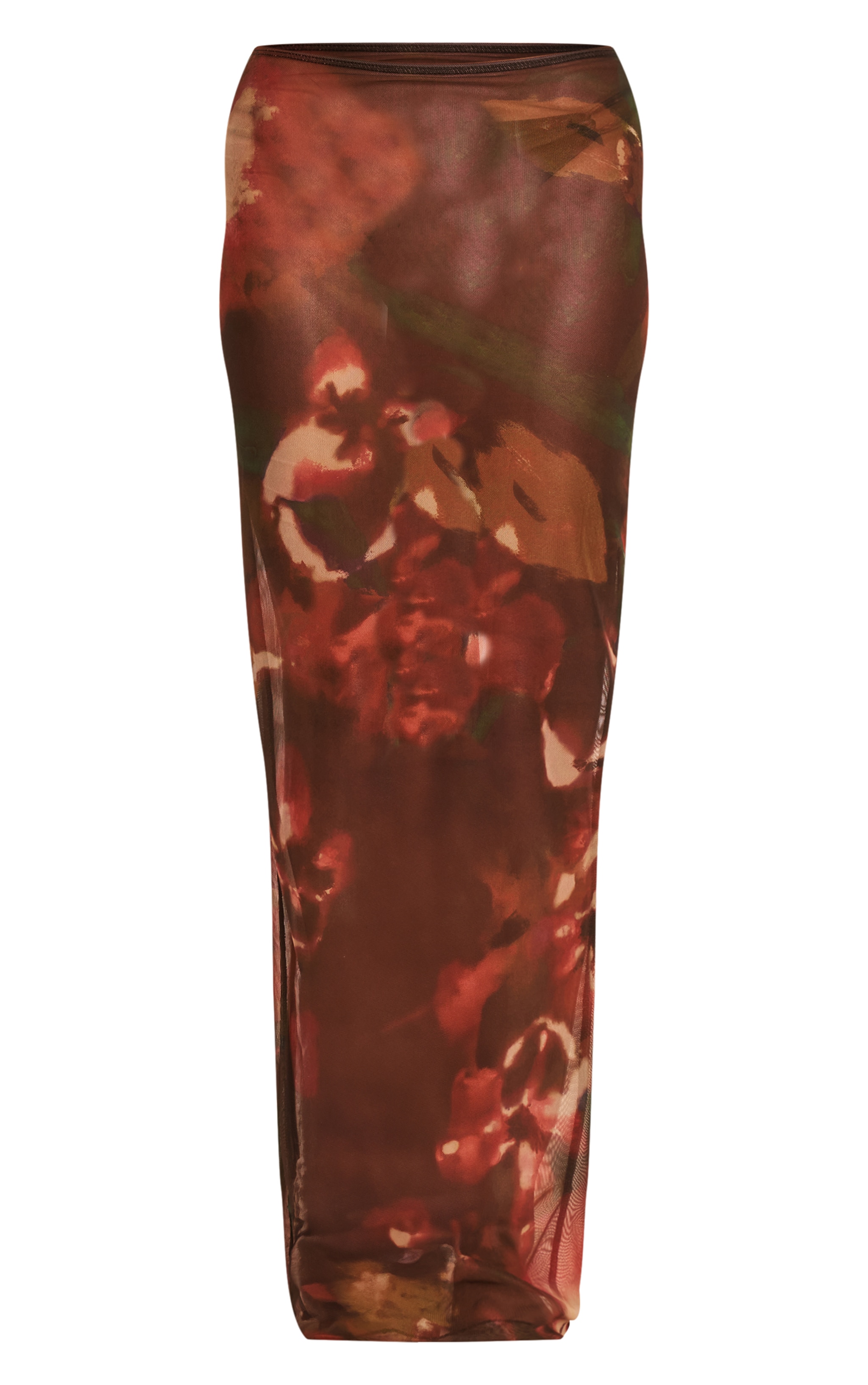 Multi Watercolour Floral Maxi Beach Skirt image 5