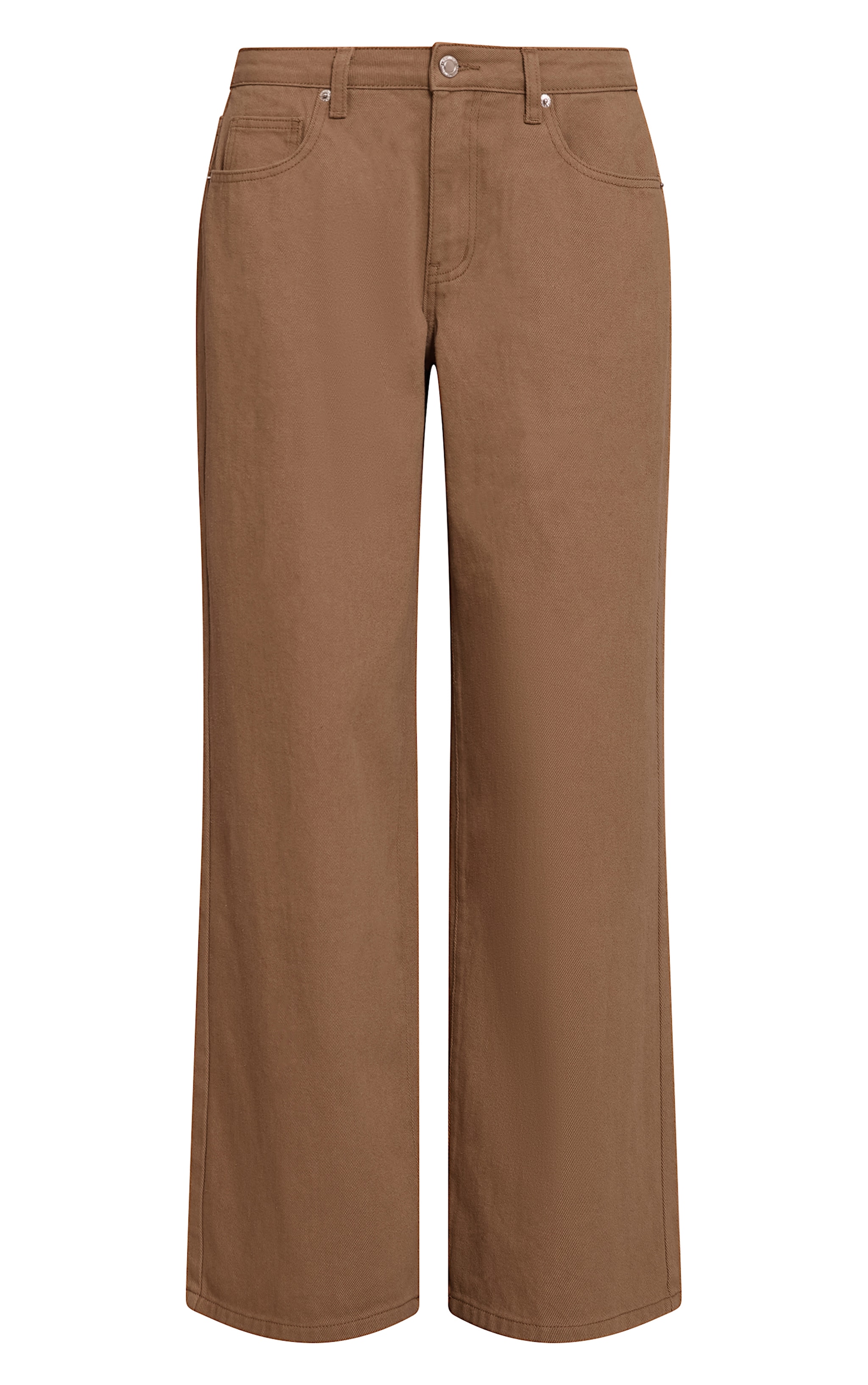 Jean large vert olive à taille basse image 5