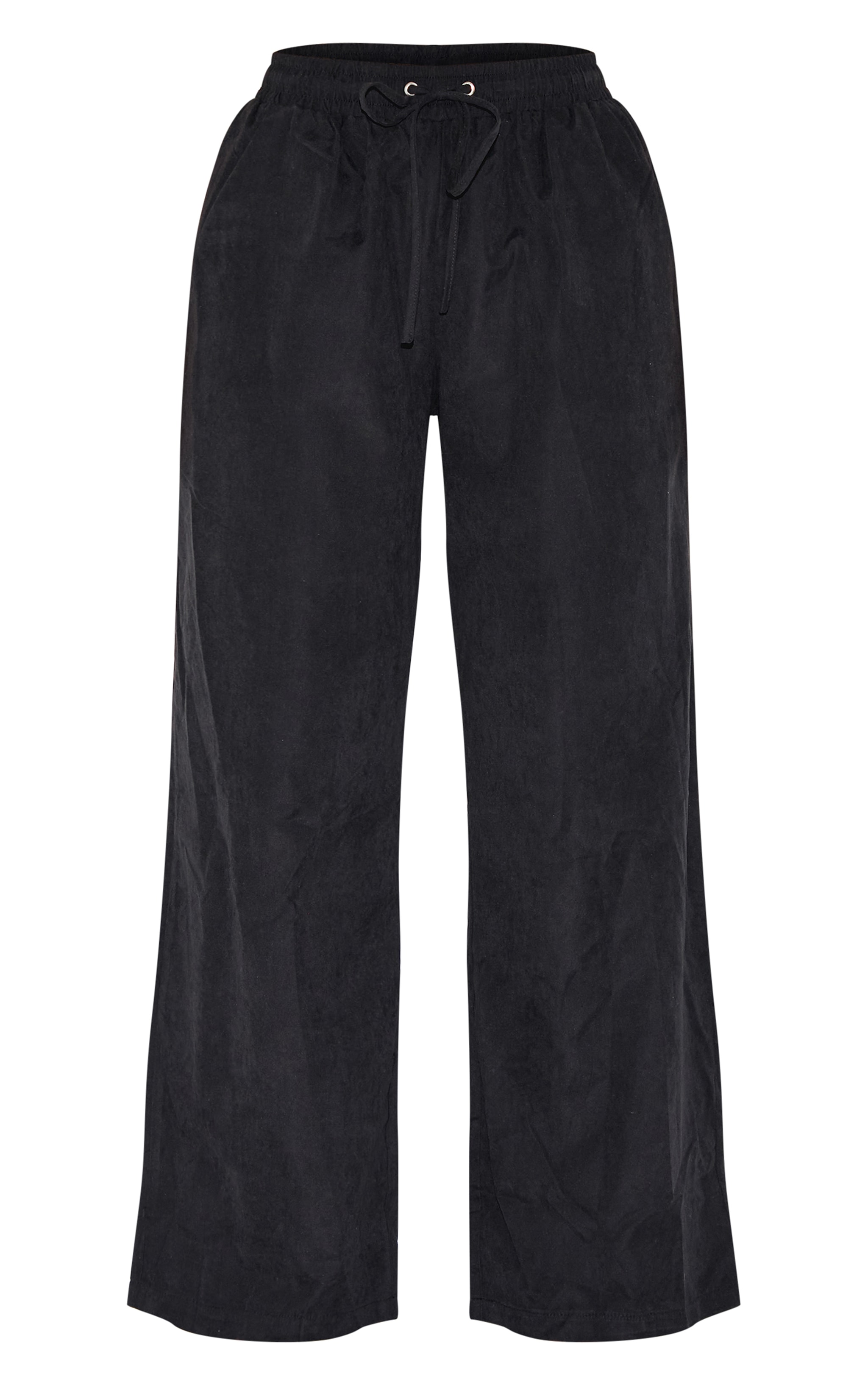 Petite Black Peach Skin Cargo Pants image 5