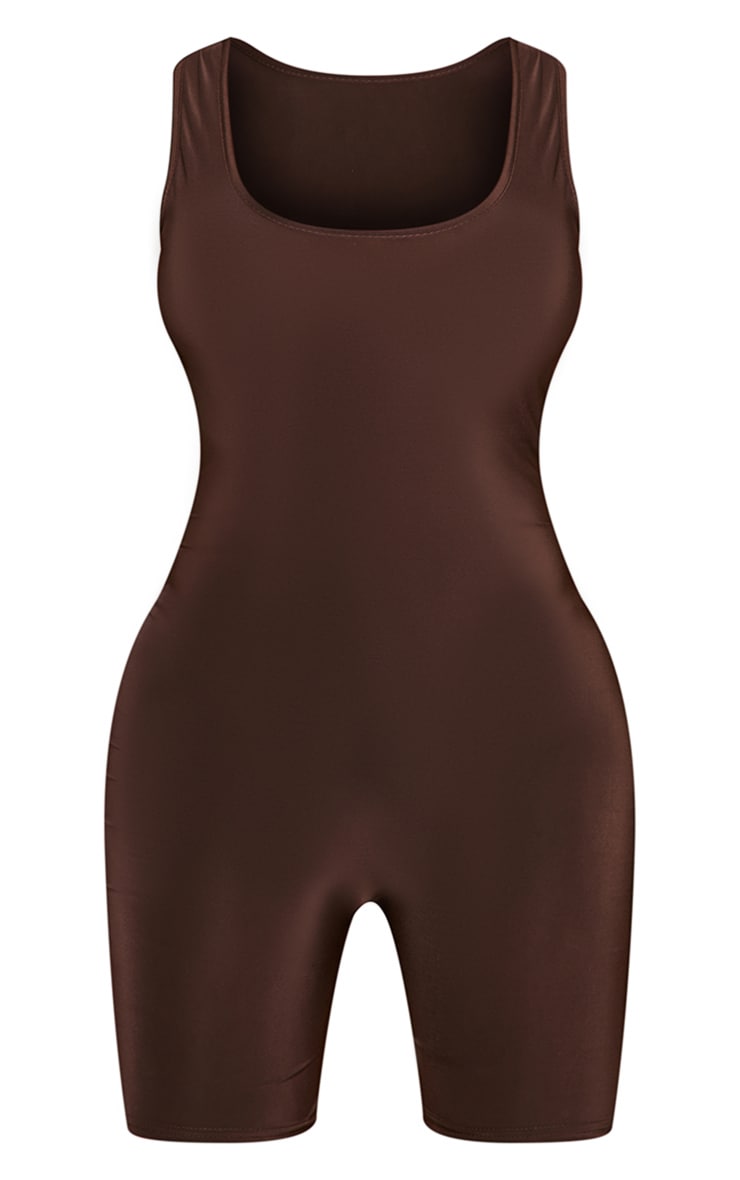 Petite Chocolate Slinky Unitard image 5