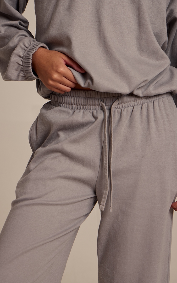 Charcoal Grey Drawstring Soft Touch Pant image 4