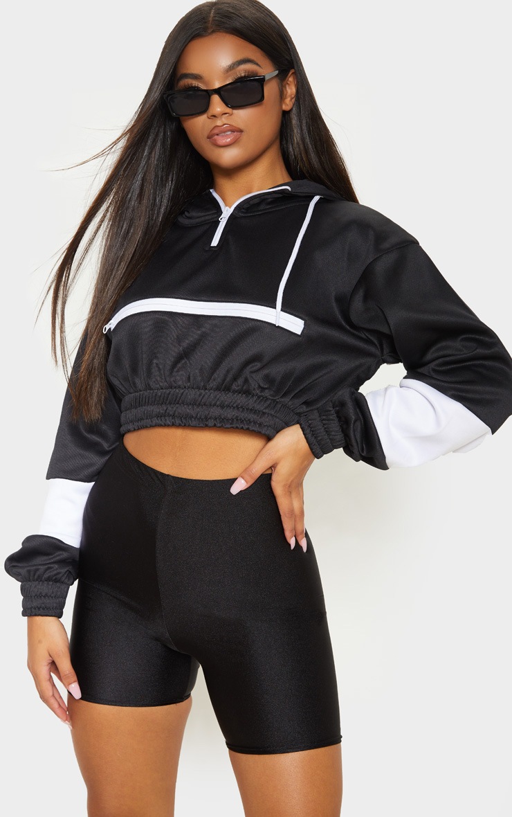 black disco cycling shorts