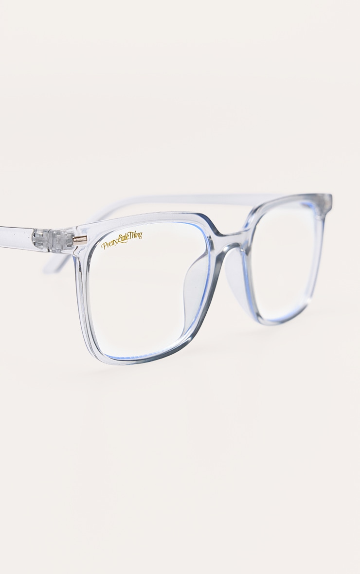 Grey Prettylittlething Square Blue Light Readers image 4