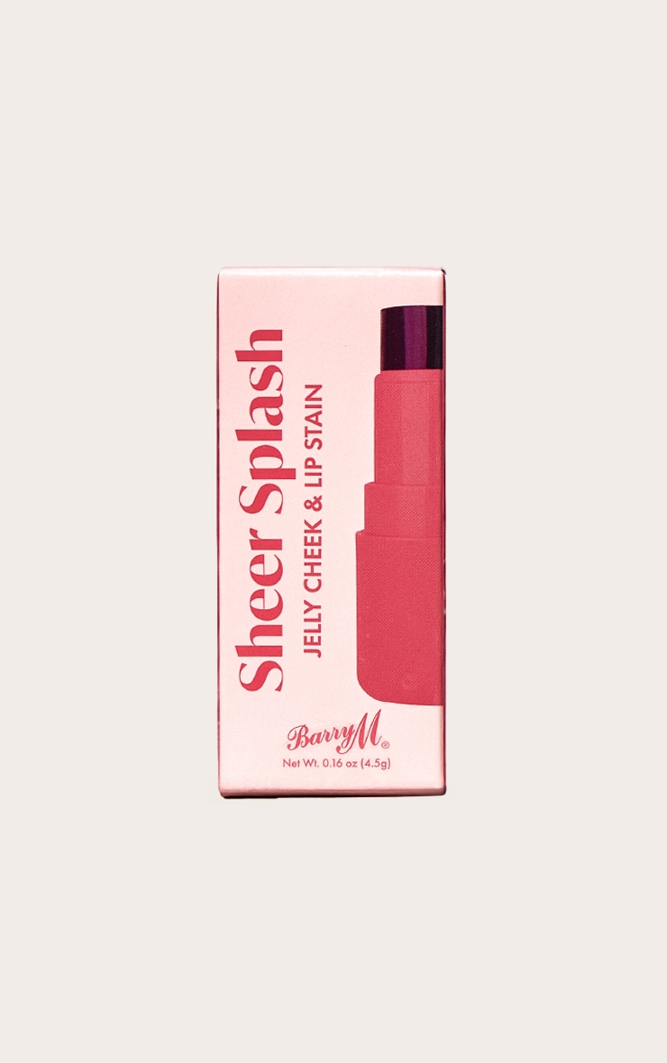 Barry M Sheer Splash Jelly Cheek & Lip Stain Cranberry Cloud image 3