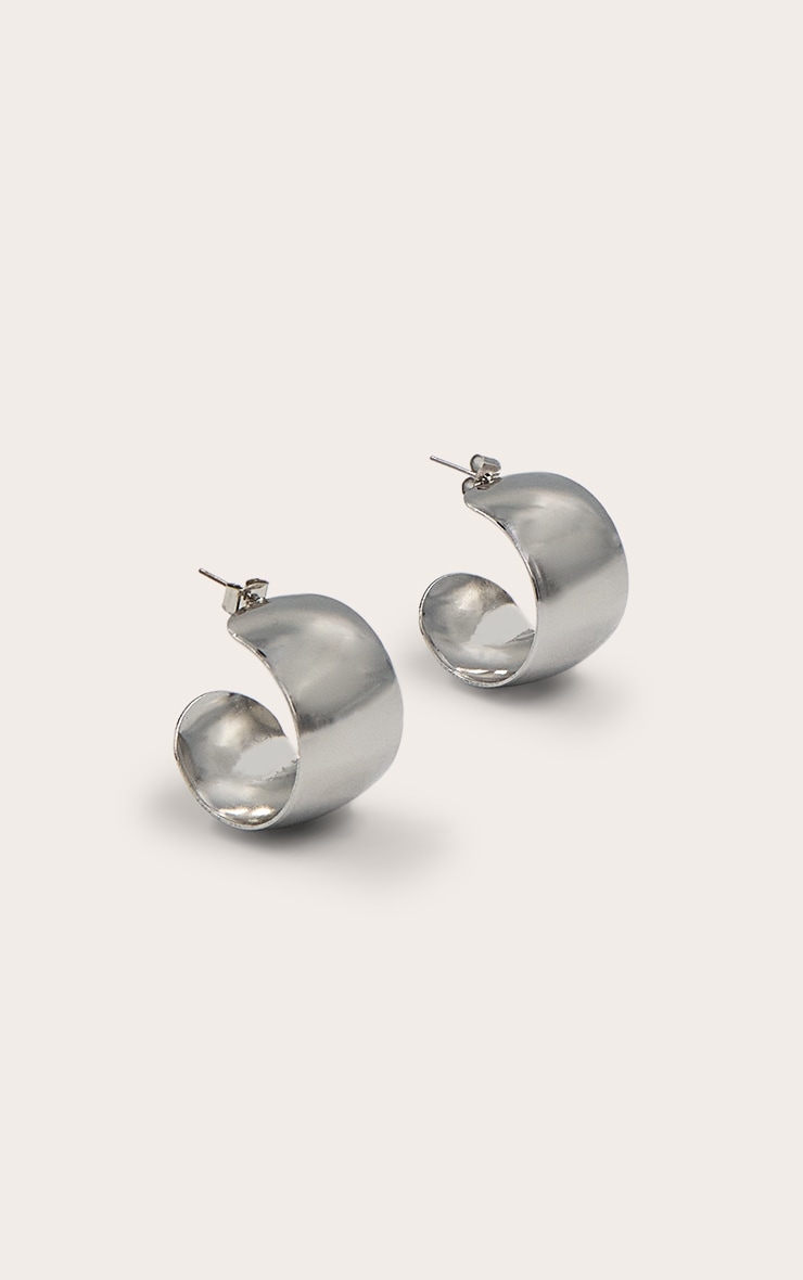 SILVER925 WIDE HOOP EARRINGS/シルバー/ピアス silver925］Wide hoop Pierce (Gold) – TRES