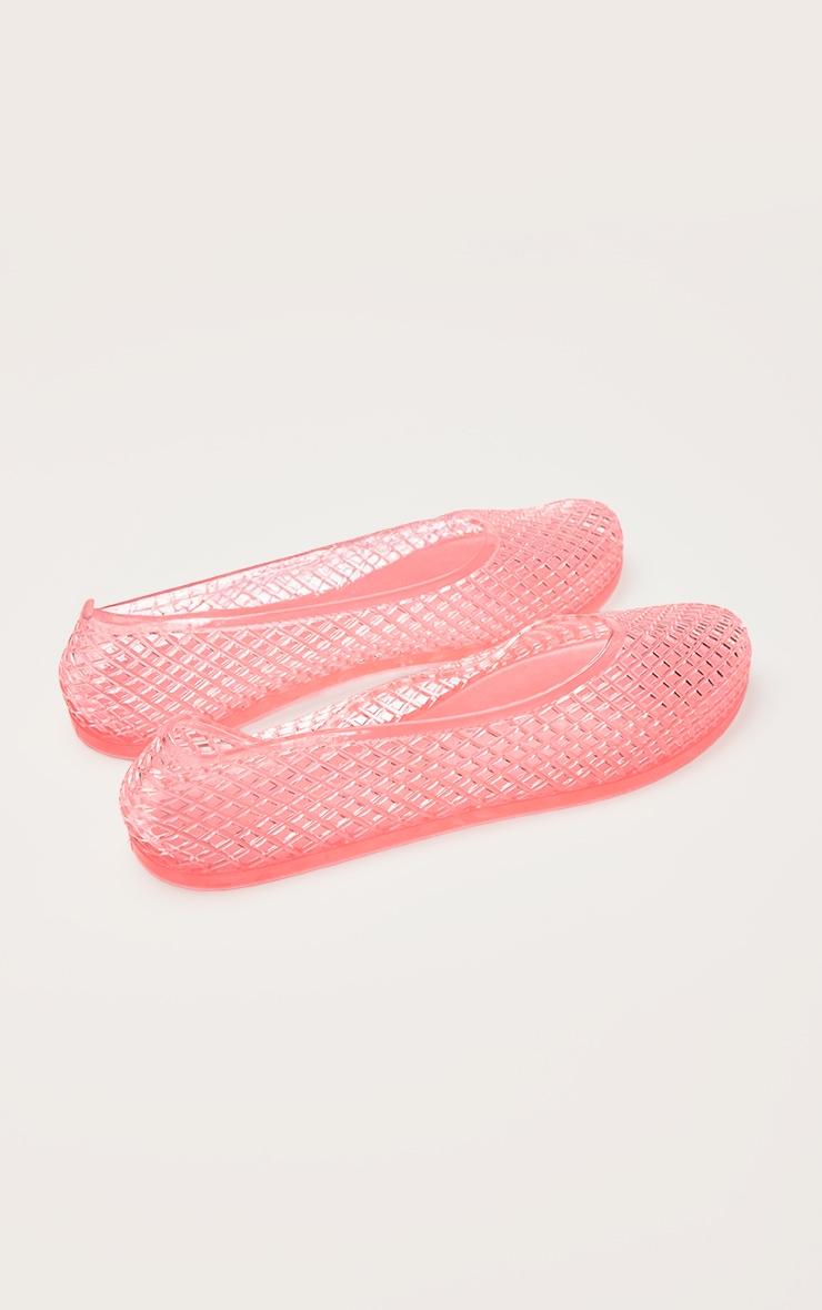 Pink Jelly Ballet Flats image 3