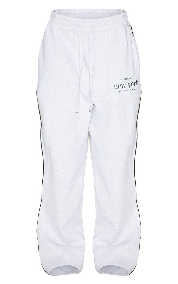 Jogging large deluxe gris cendré brodé "New York" image 5
