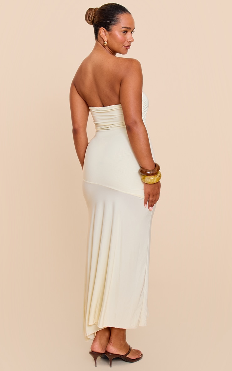 Shape Butter Cream Ruched Bandeau Midaxi Dress image 2