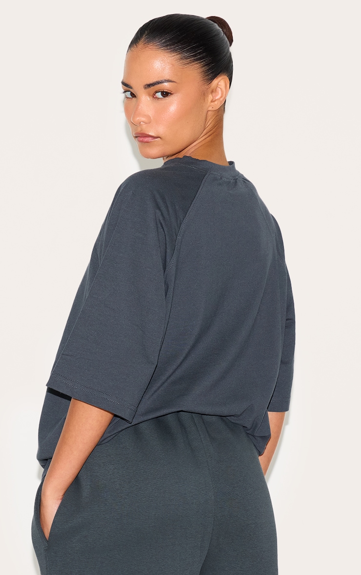 Petite Charcoal Oversized T-shirt | Petite