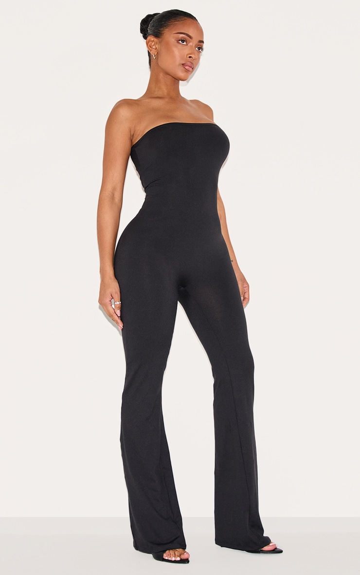 Shape Black Sculpted Bandeau Jumpsuit image 3