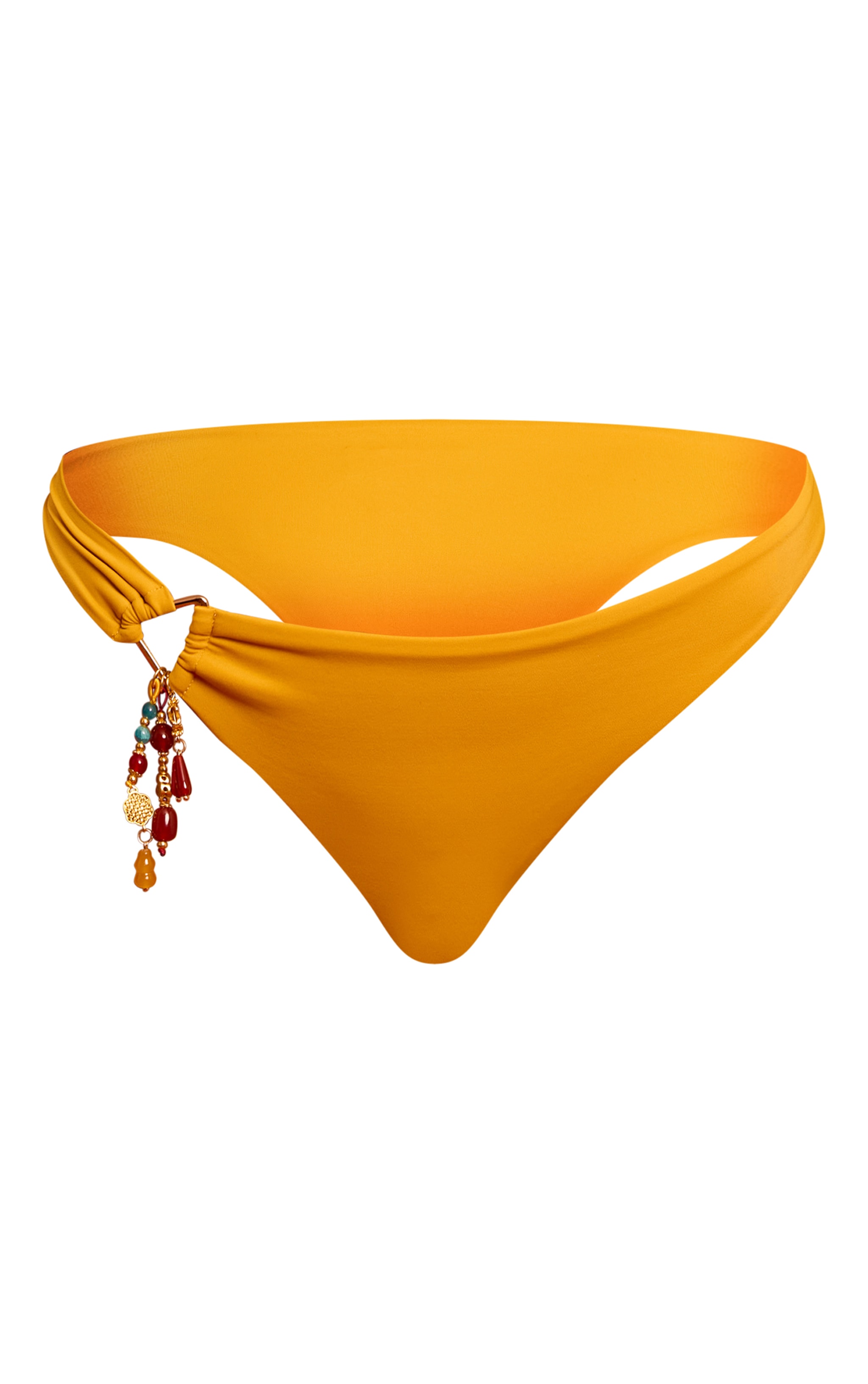Mustard Charm Trim Brazilian Bikini Bottoms image 5