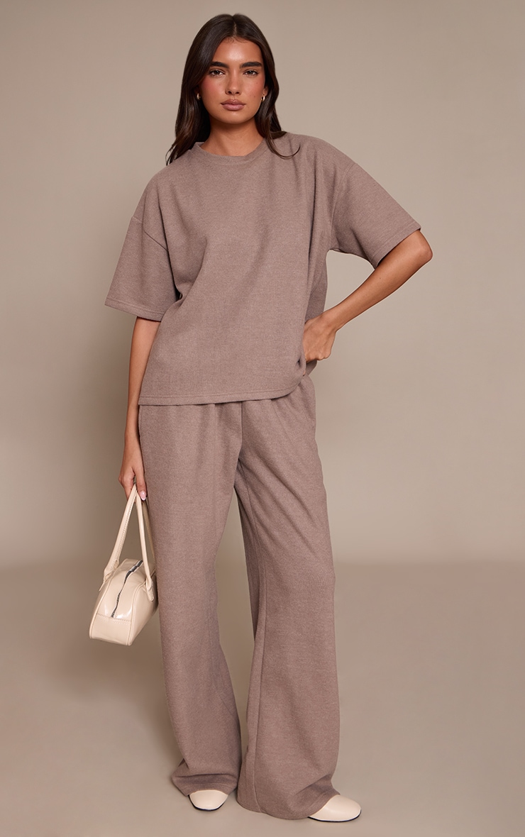 Mushroom Soft Touch Wide Leg Pant image 1