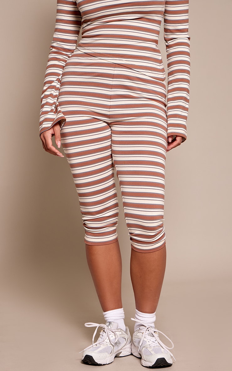 Shape Chocolate Striped Capri Pants image 2