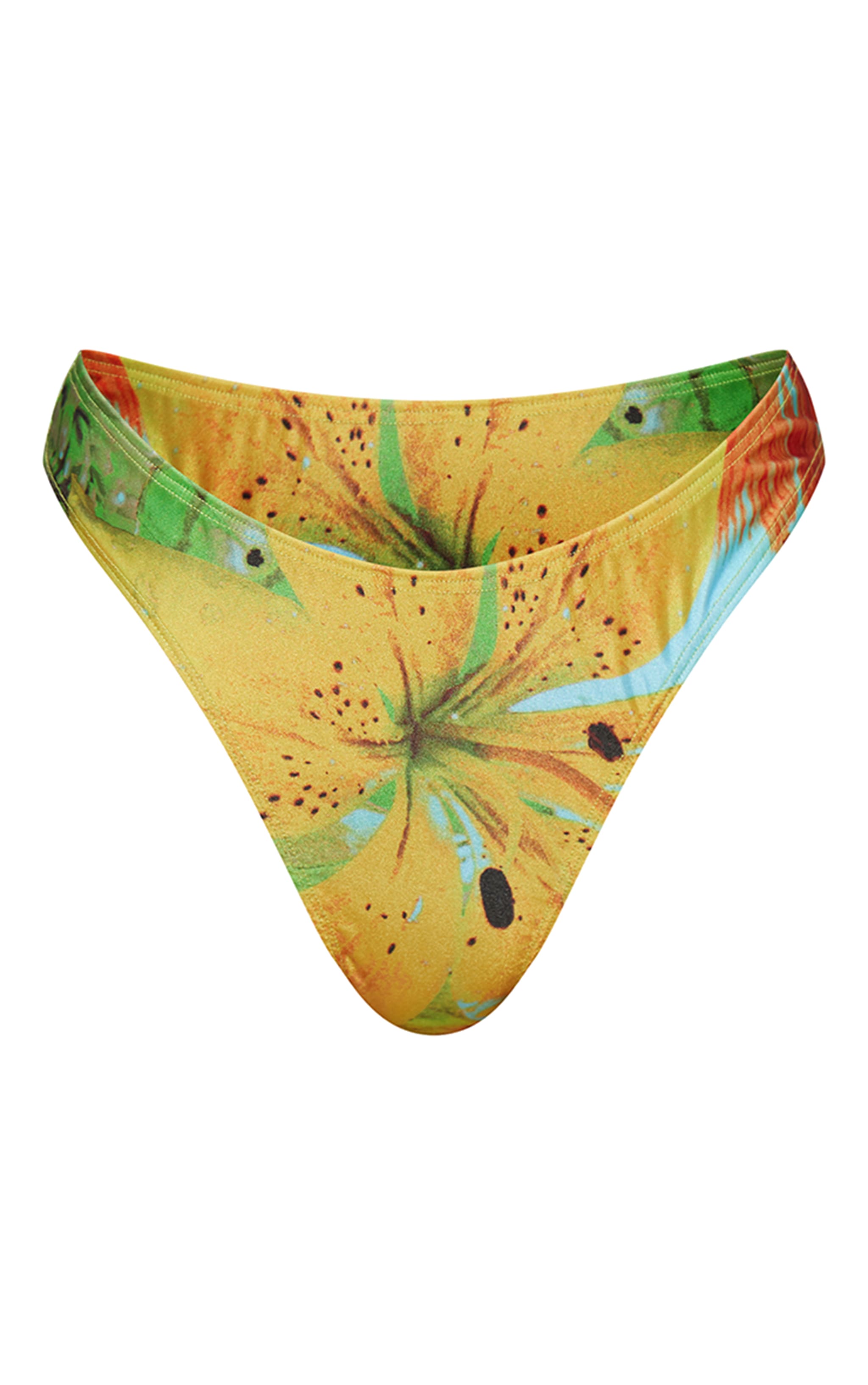 Bas de maillot de bain fleuri bleu image 5