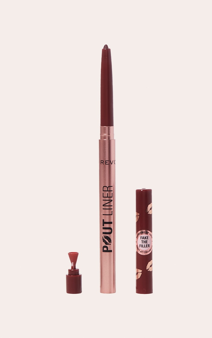 Revolution Pout Bomb Plumping Lip Liner Cookie Warm Brown image 3