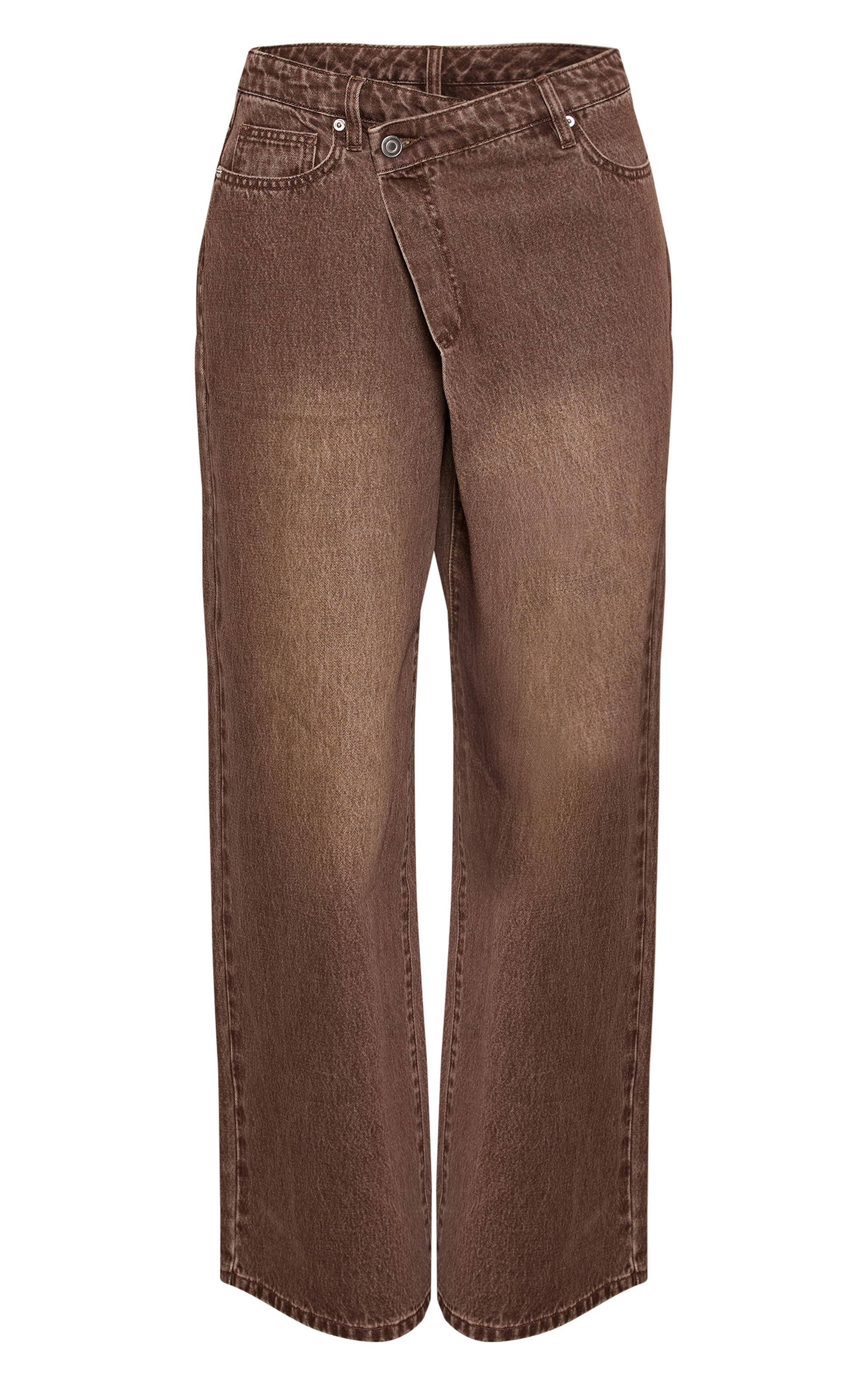Vintage Chocolate Extreme Asym Slouchy Wide Leg Jeans image 5