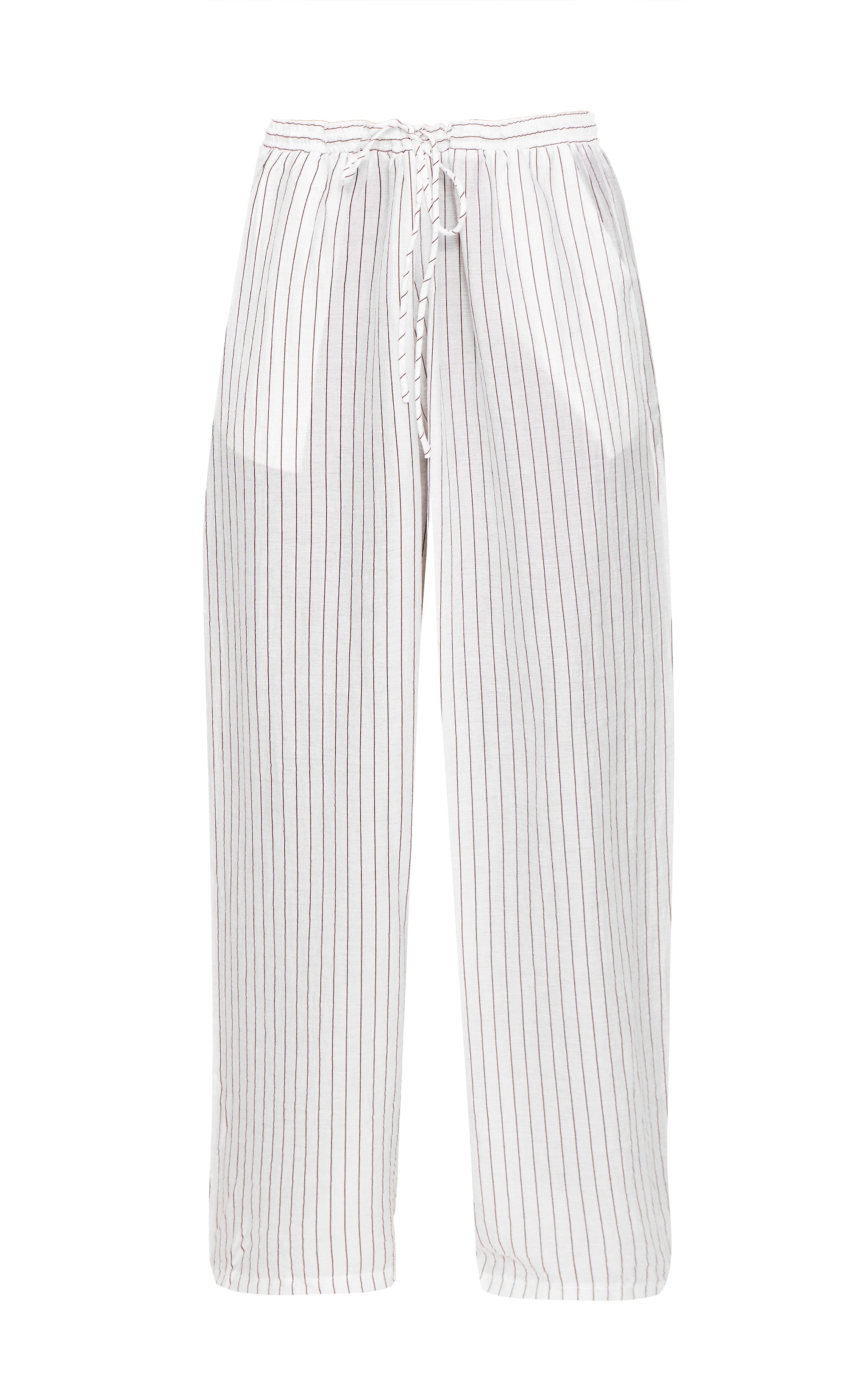 Plus Pantalon large crème à fines rayures et cordons ajustables image 5