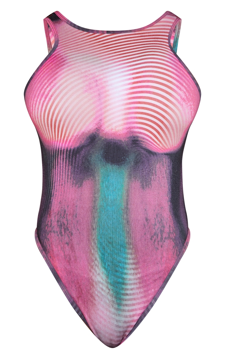 Shape Pink Body Print Bodysuit image 4