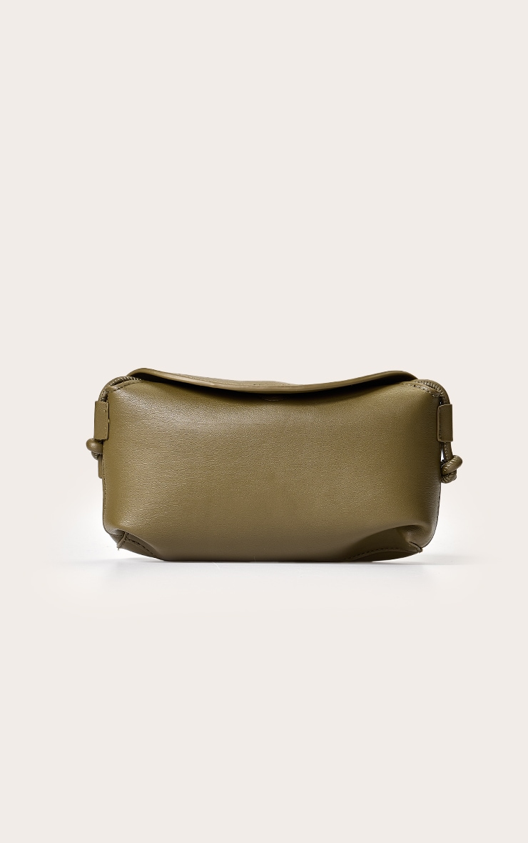 Olive Soft PU Spaghetti Strap Cross Body Bag image 3